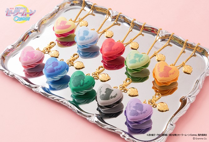 wzory naszyjników z inner senshi oraz breloków z outer senshi i Chibi Moon