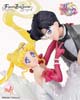 figurka z serii Figuarts Zero chouette z Usagi i Tuxedo Kamen w zbliżeniu