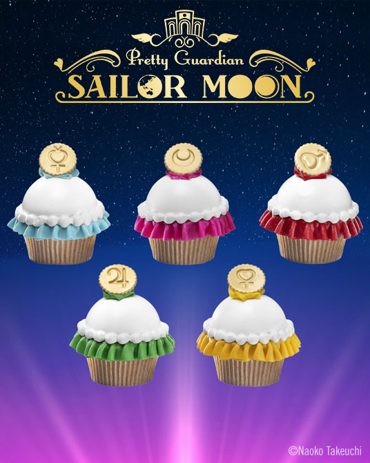 5 babeczek inspirowanych poszczególnymi inner senshi